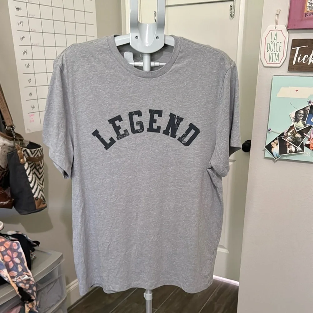 J. Crew Gray 'Legend' Graphic Tee
